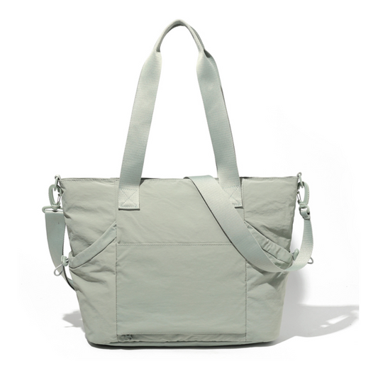Versatile Waterproof Nylon Daily Tote Bag with Multi-Pocket Organizer