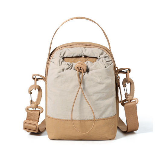 Waterproof Mini Drawstring Crossbody Mini Bags - Lightweight Water Bottle & Phone Carrier for Daily Travel