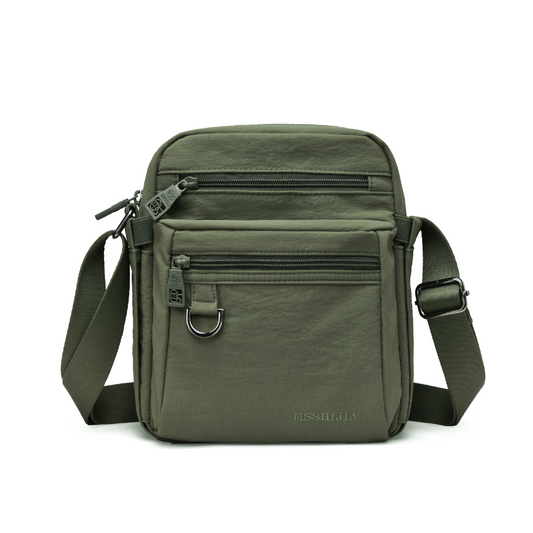 Waterproof Multi Pocket Mini Messenger Bag Durable Crossbody Purse