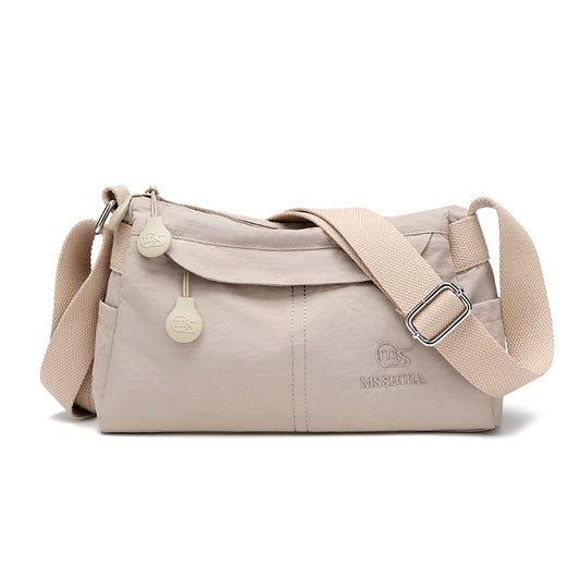 Waterproof Multi-Pocket Crossbody Bag – Lightweight Dual-Compartment Shoulder Purse Fits 6.7" Phone