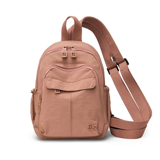 Convertible Mini Backpack & Sling Bag – Multi-Way Waterproof Nylon Crossbody Daypack for Women