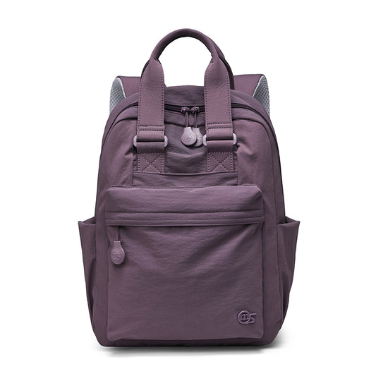 Everyday Water-Resistant Nylon Backpack – Large Capacity Travel Daypack Fits iPad & 14" Laptop