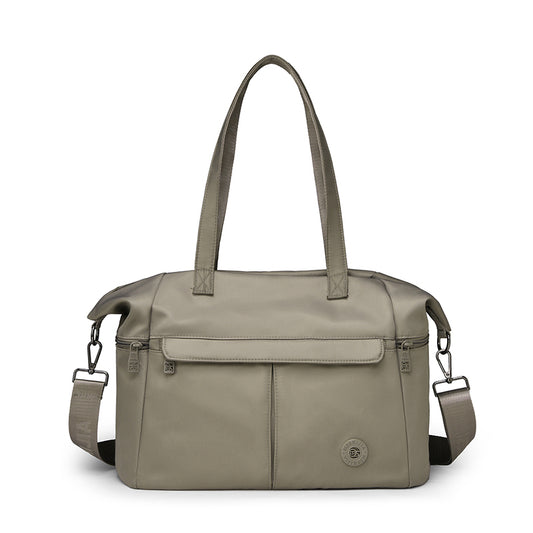 Multi-Pocket Waterproof Nylon Tote Bag – Large Capacity Crossbody & Shoulder Travel Duffle Bag for Women