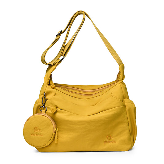 Waterproof Multi-Pocket Crossbody Bag with Coin Pouch – Lightweight Casual Shoulder Purse for Women