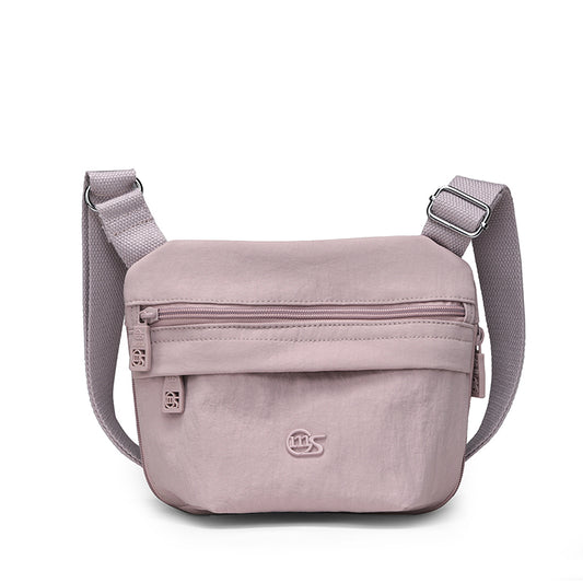 Expandable Waterproof Nylon Crossbody Bag – Lightweight Multi-Pocket Small Shoulder Purse for Women