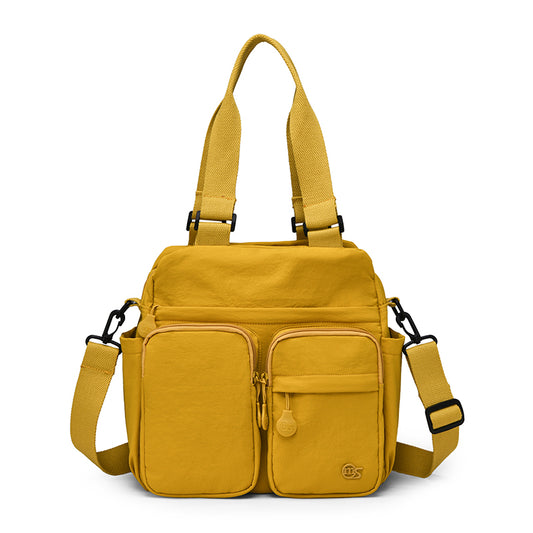 Multi-Pocket Waterproof Nylon Tote & Crossbody Bag – Versatile Casual Shoulder Bag & Handbag for Daily Commute & Travel