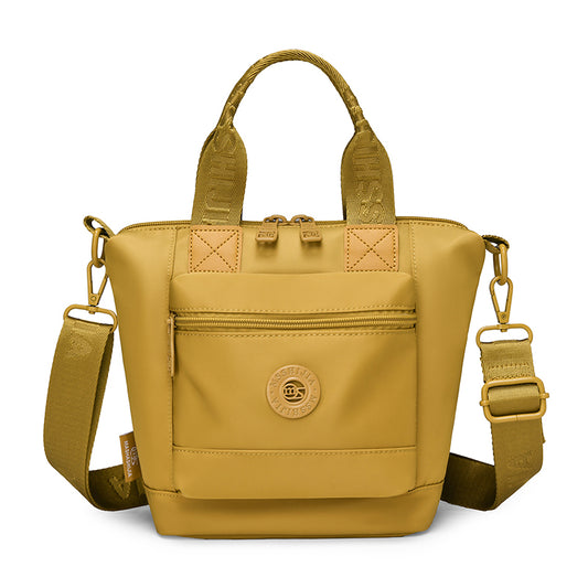 Women's Lightweight Water-Repellent Compact Crossbody Bag – Multi-Pocket Shoulder Purse with Top Handle & Removable Strap