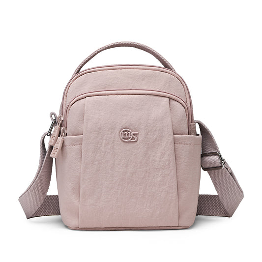 Women's Compact Water-Resistant Crossbody Bag – Multi-Pocket Lightweight Shoulder Purse with Top Handle & Adjustable Strap