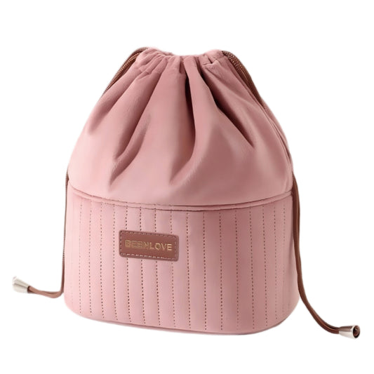 Velvet Drawstring Makeup Bag Cosmetic Bag - Large Capacity Travel Toiletry Pouch