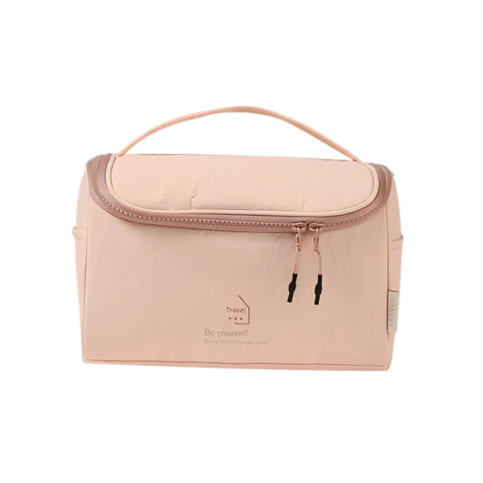 Large Travel Toiletry Bag for Women, Portable Makeup & Cosmetic Organizer with Top Handle