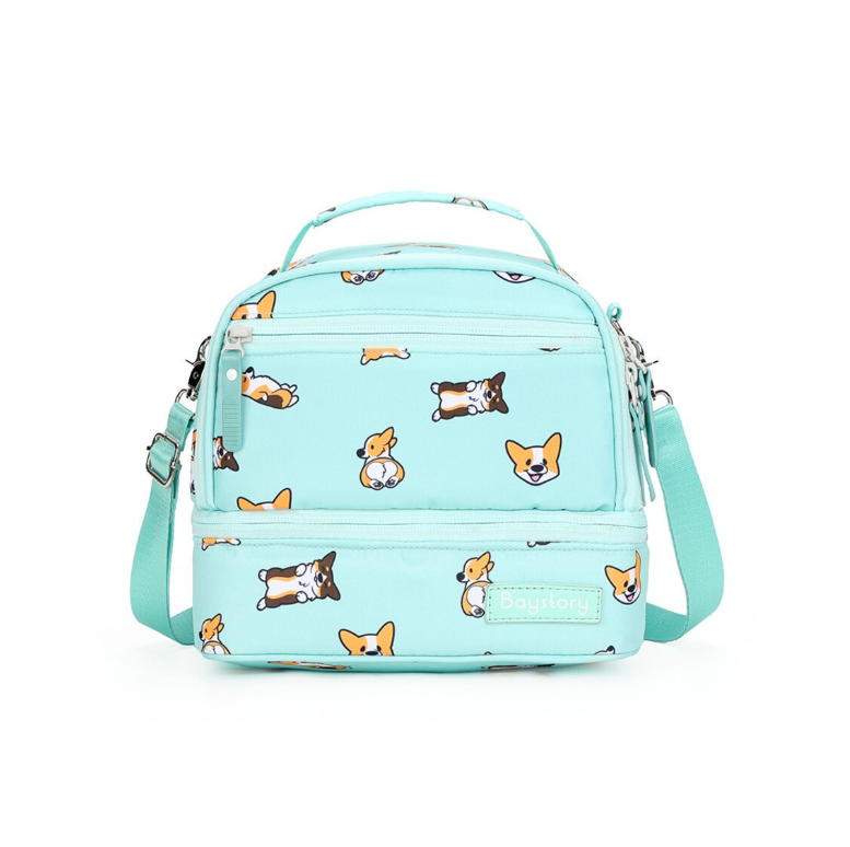 Cute Corgi lunch bag Leakproof School Lunch Bag for student Office Work Picnic Beach